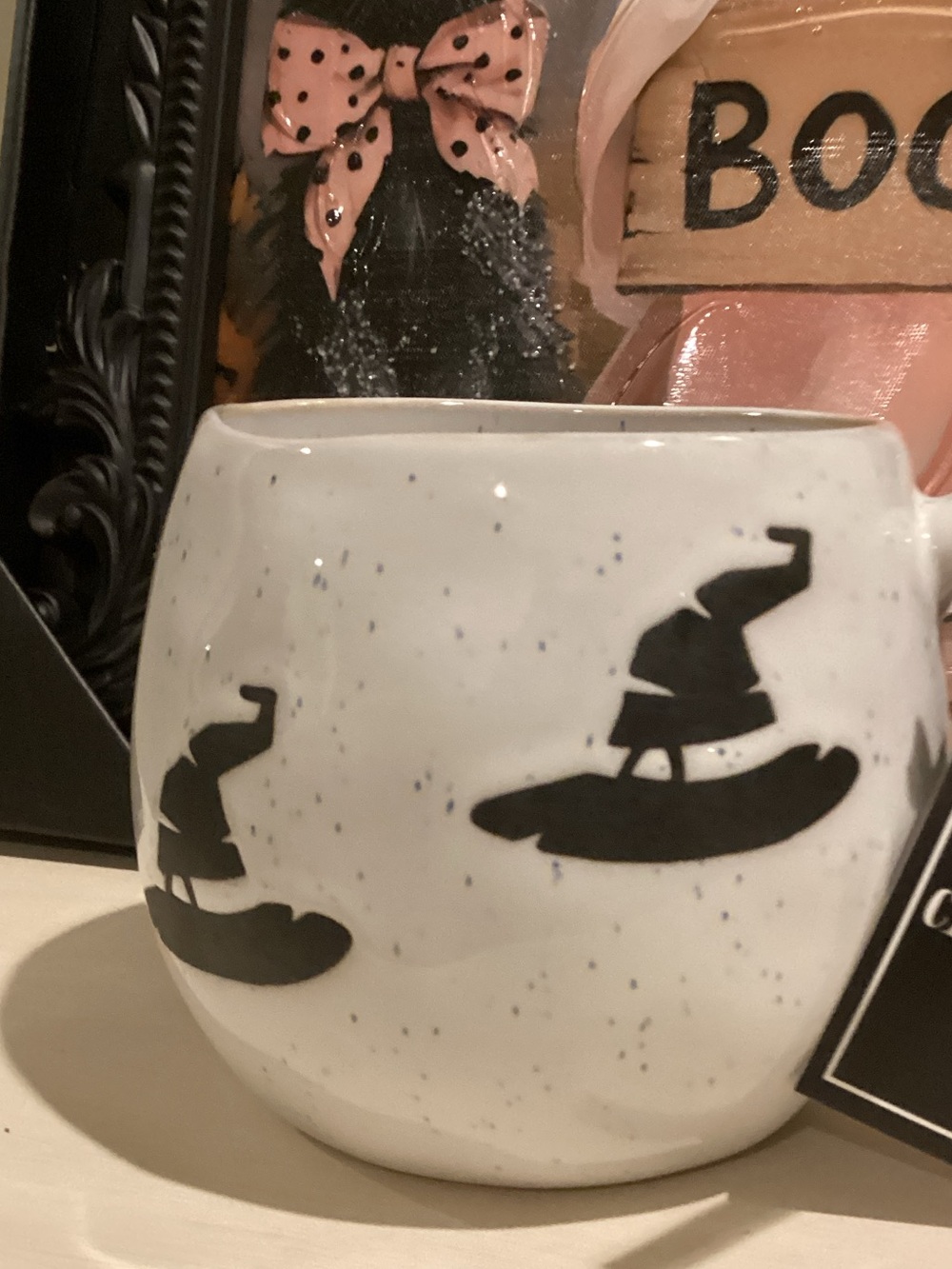 New Cobwebs & Cauldrons Witch Hat Halloween Mug - Picture 2 of 4